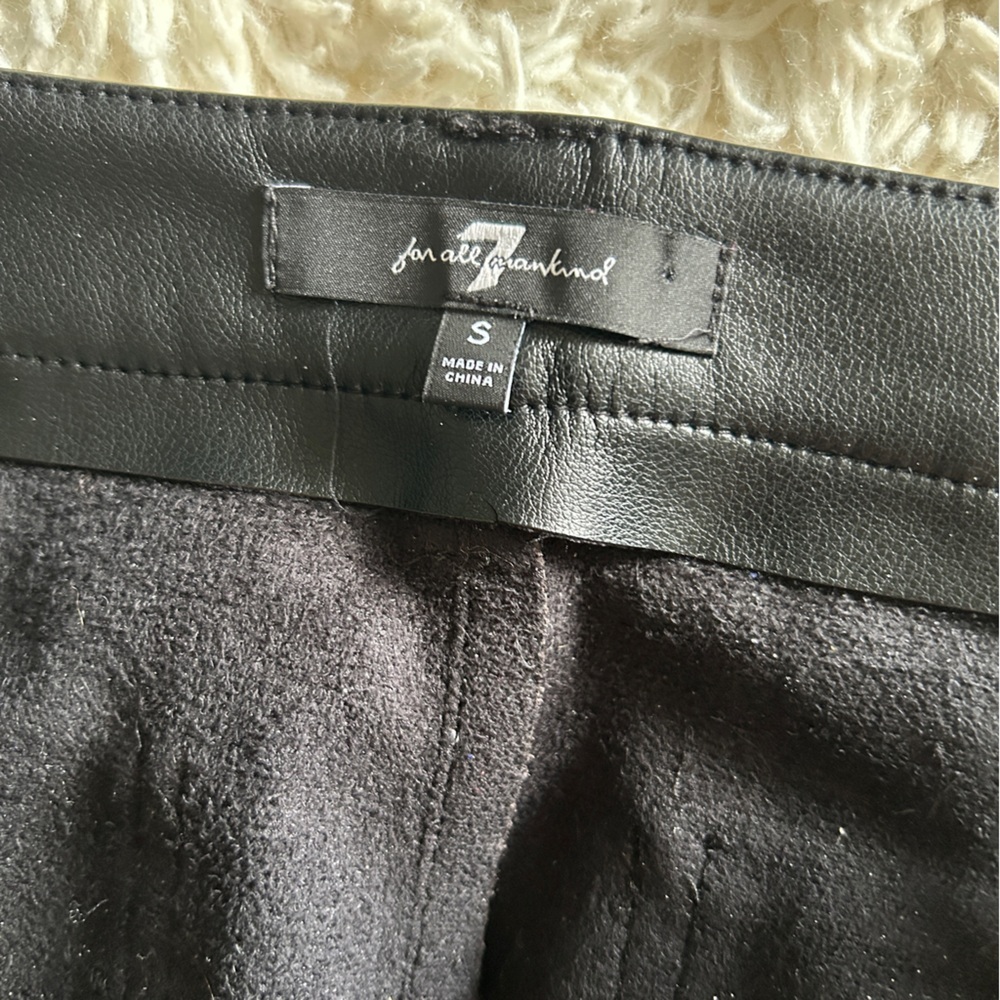 3/$20 7 For All Mankind faux leather midi skirt size small - Picture 11 of 15